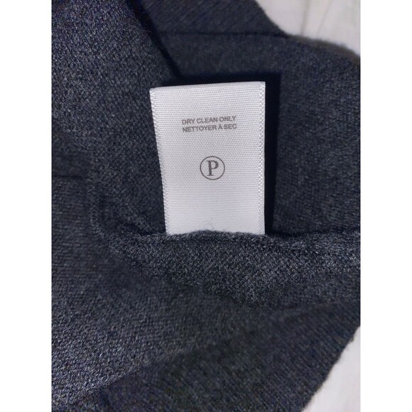 Brochu Walker Wool/Cashmere Sweater Removable Collar Charcoal Gray Women’s Sz XS - Picture 9 of 10